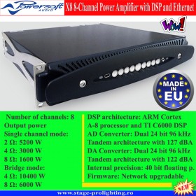 Powersoft X8 DSP + ETH, power amplifier